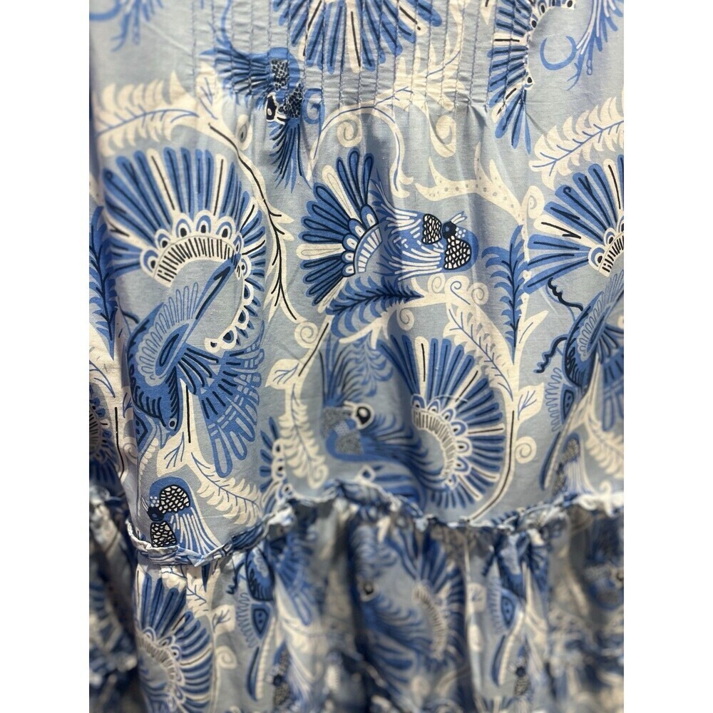 Sail to Sable Blue Bradley Bib A Line Dress Boho Cottagecore Resort Size XS - Picture 9 of 10